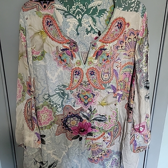 Soft Surroundings Tops - Good Vibes Soft Surroundings Paisley Tunic Sz 2xl